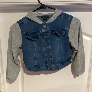 Denim and Gray Kids Jacket